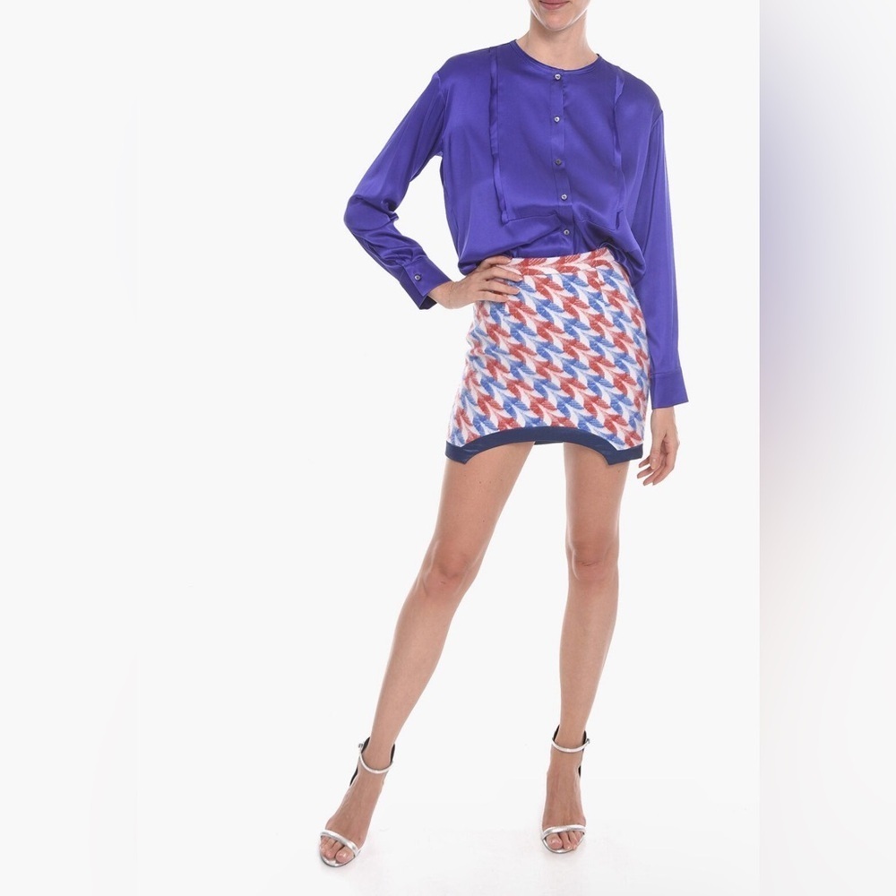Casablanca Aviation Check pencil skirt Size XS